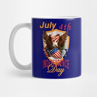4th of July 1776  American independence day design Mug